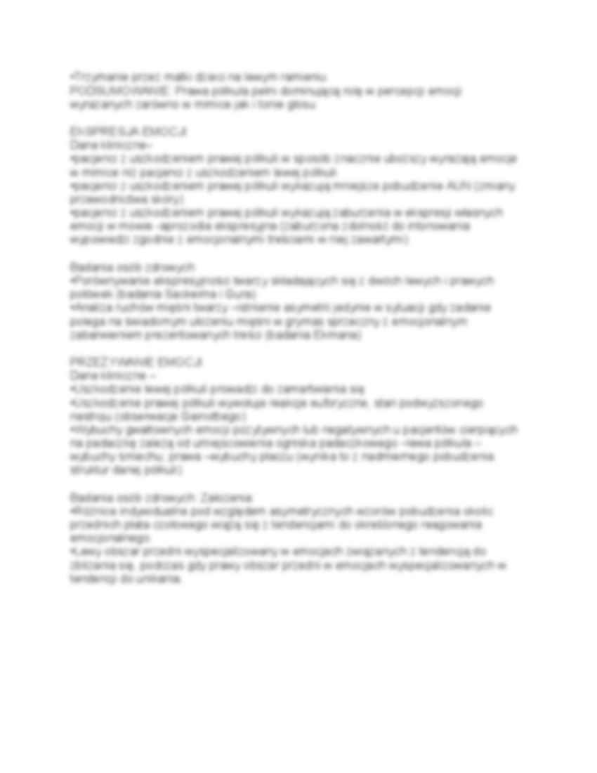 Sytuacja emocjonalna - wykład - strona 2