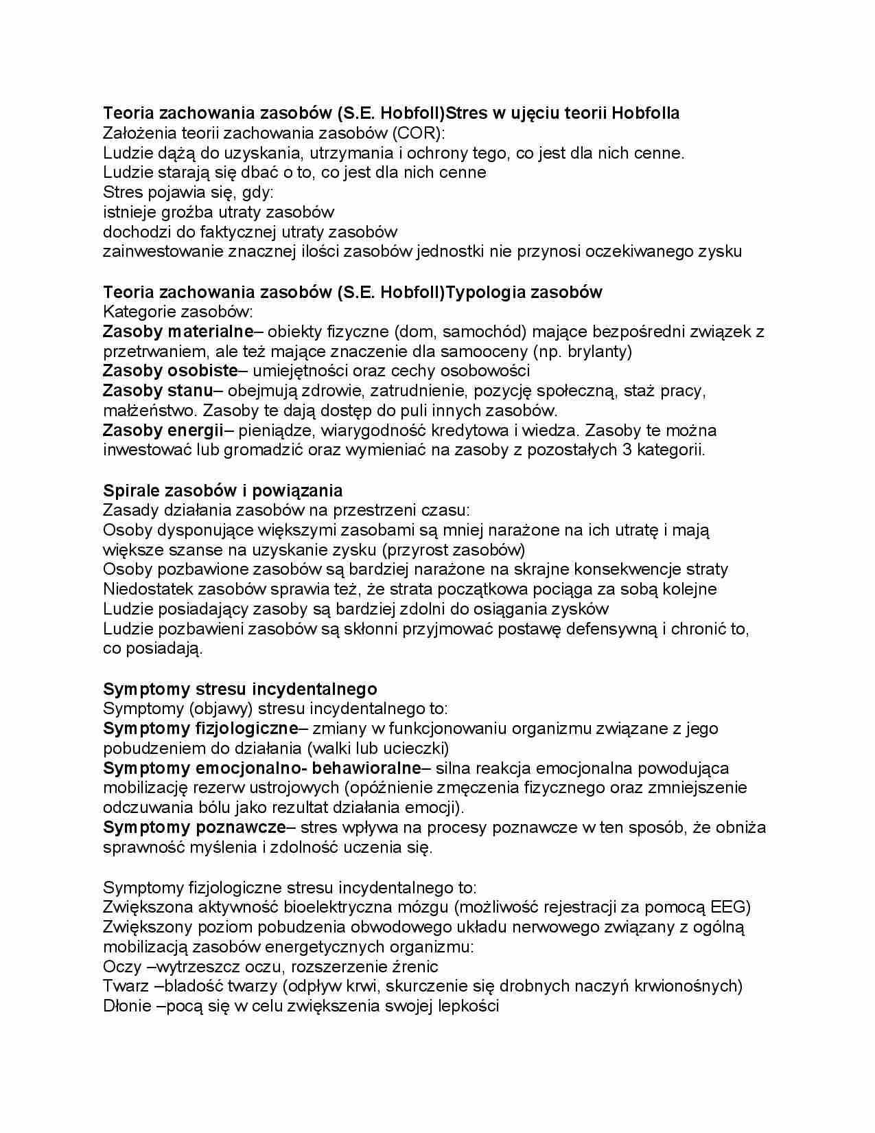 Teoria zachowania zasobów - strona 1