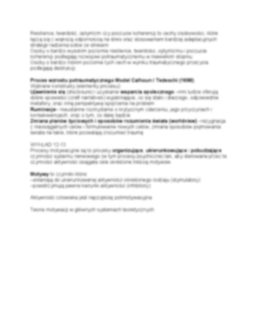  Zespół stresu pourazowego - Psychobiologiczne konsekwencje  - strona 3