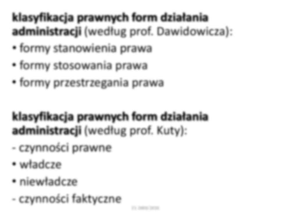 Prawne formy działania administracji - Dzialanie prawnicze - strona 3