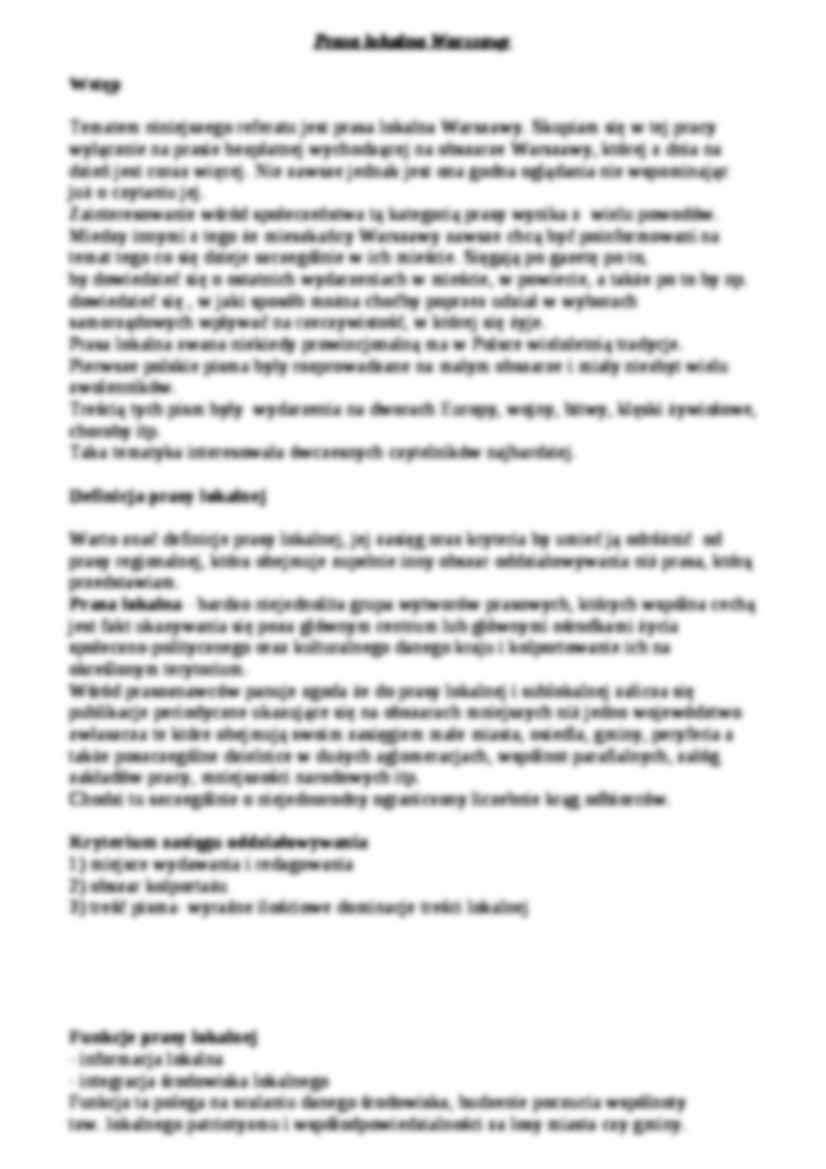 Prasa lokalna - omówienie zagadnienia - strona 2