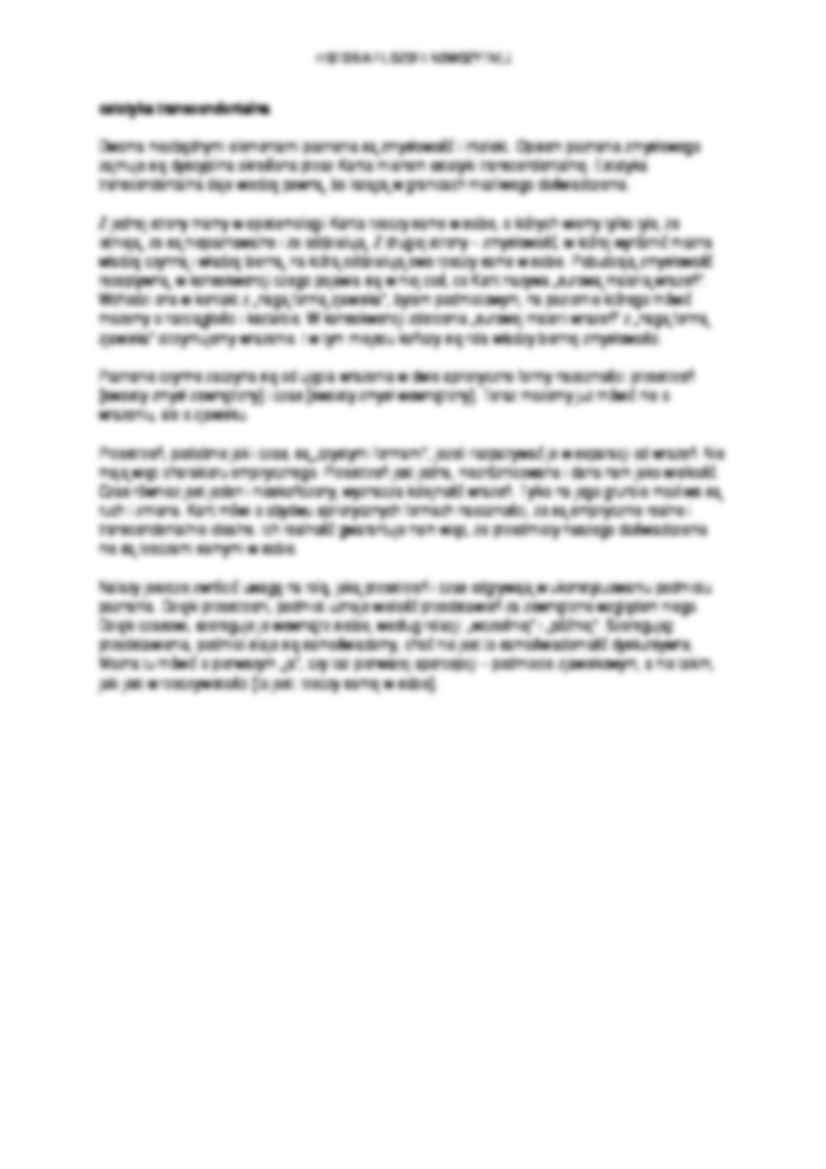 Immanuel Kant - „Krytyka czystego rozumu” - strona 3