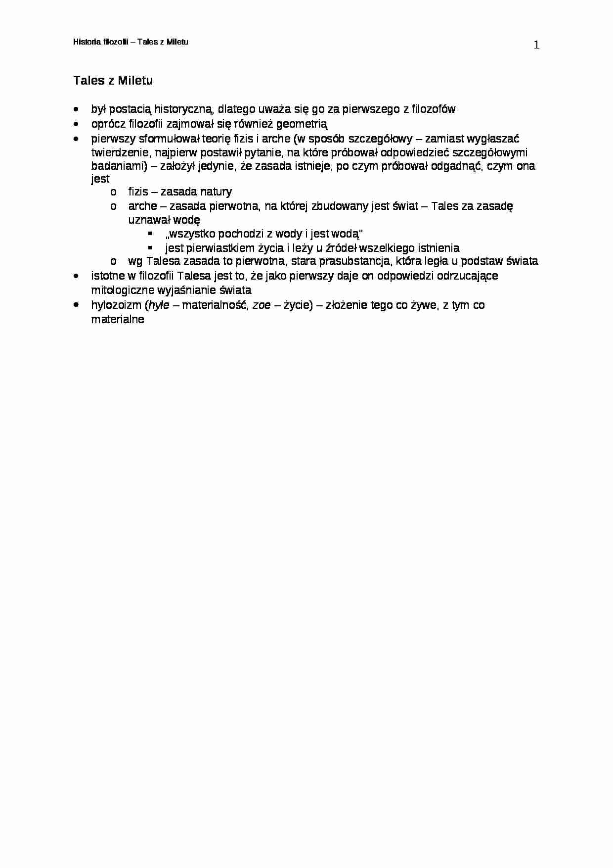 Tales z Miletu 1 - strona 1