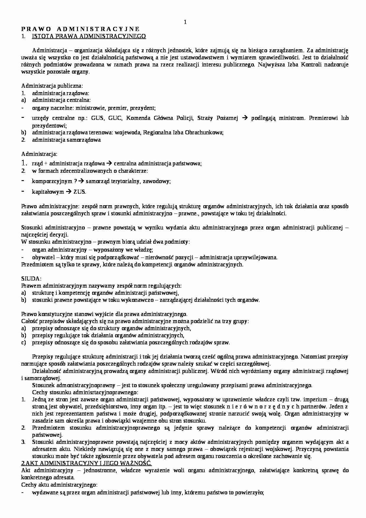 Prawo Administracyjne - Środki odwoławcze - strona 1