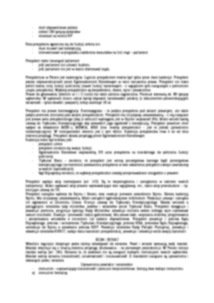 Prawo konstytucyjne - opracowanie egzaminu - strona 2