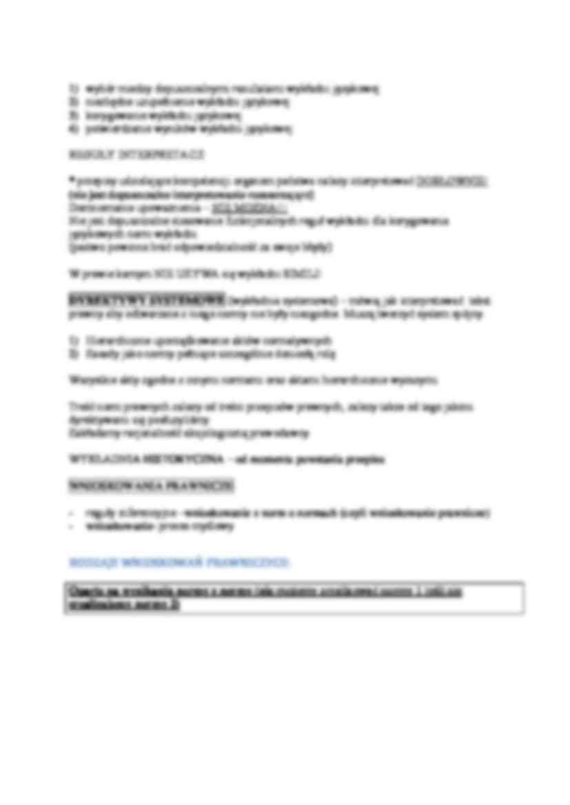 Dyrektywy wykładni - wykład - strona 2