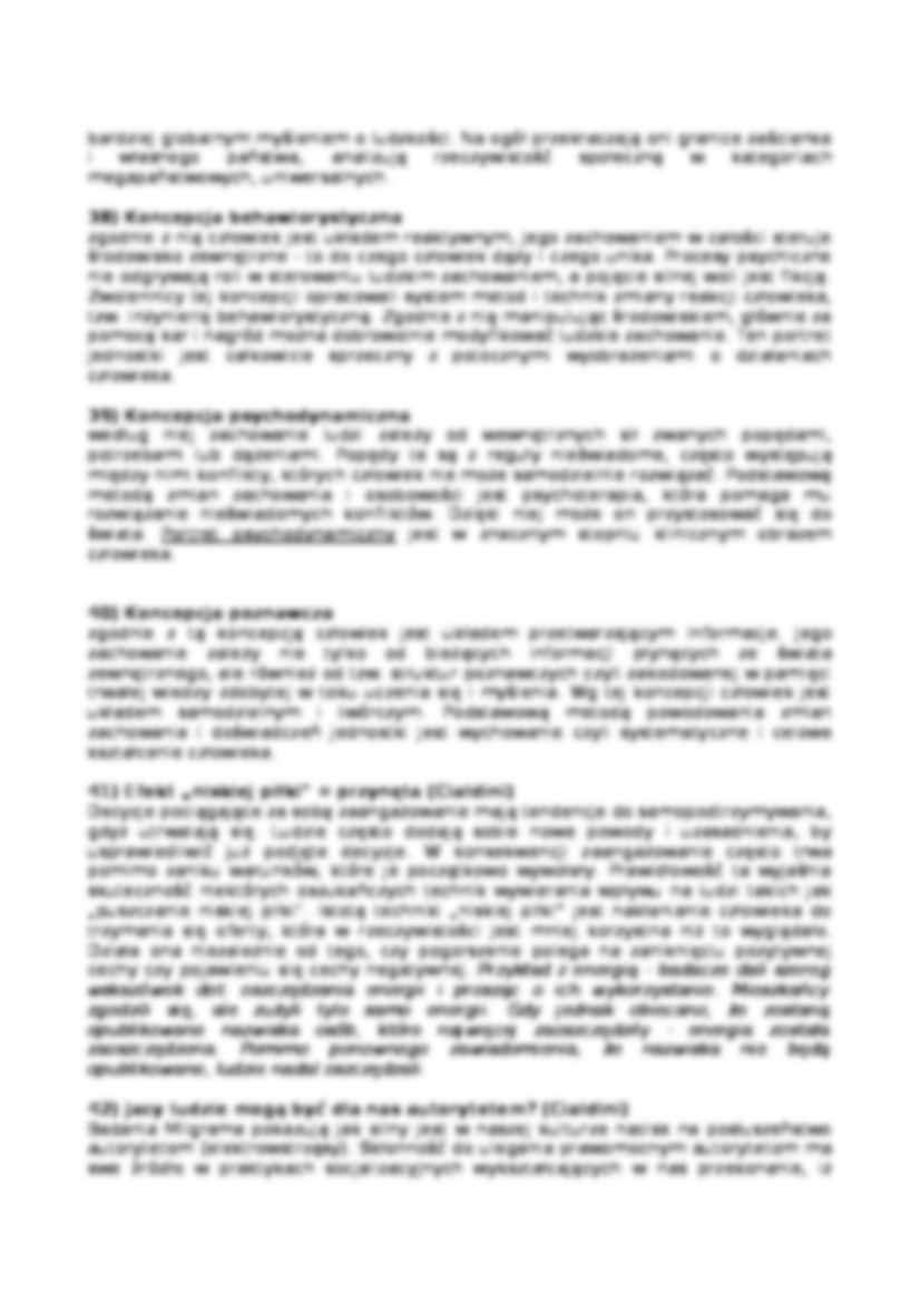 Koncepcja humanistyczna - Wiedza psychologiczna - strona 2
