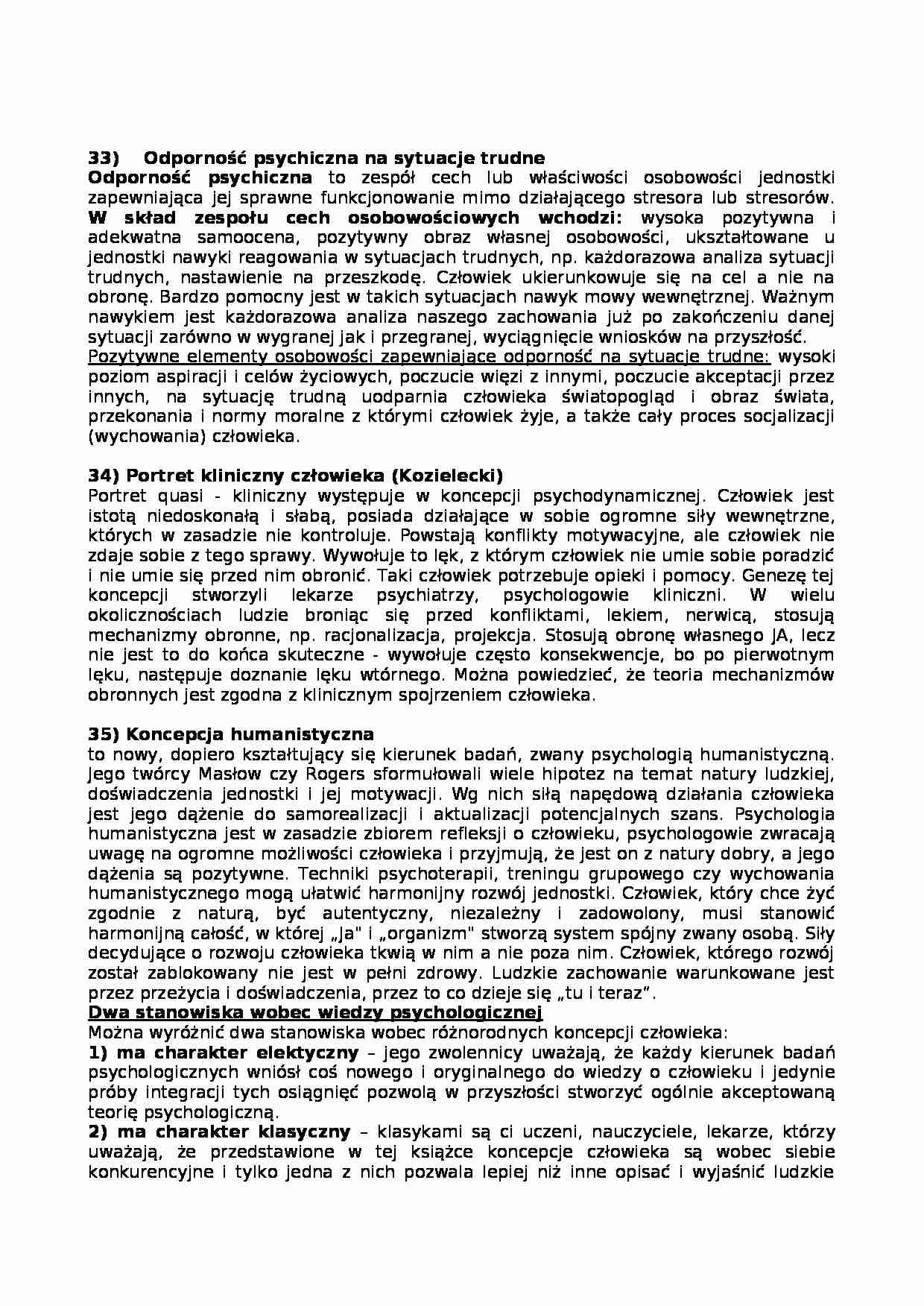 Odporność psychiczna na sytuacje trudne - strona 1