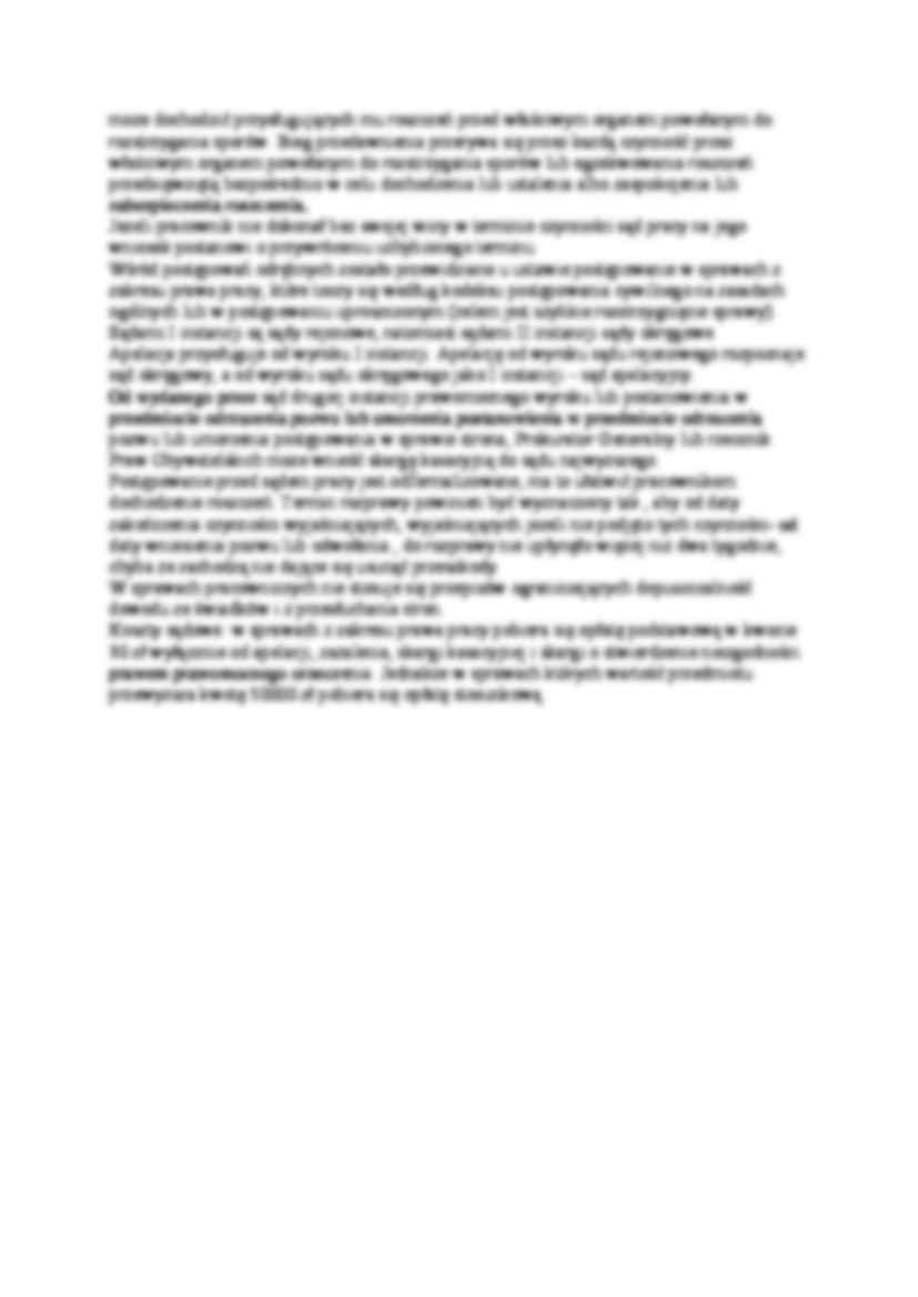 Droga dochodzenia roszczeń pracowniczych - strona 2