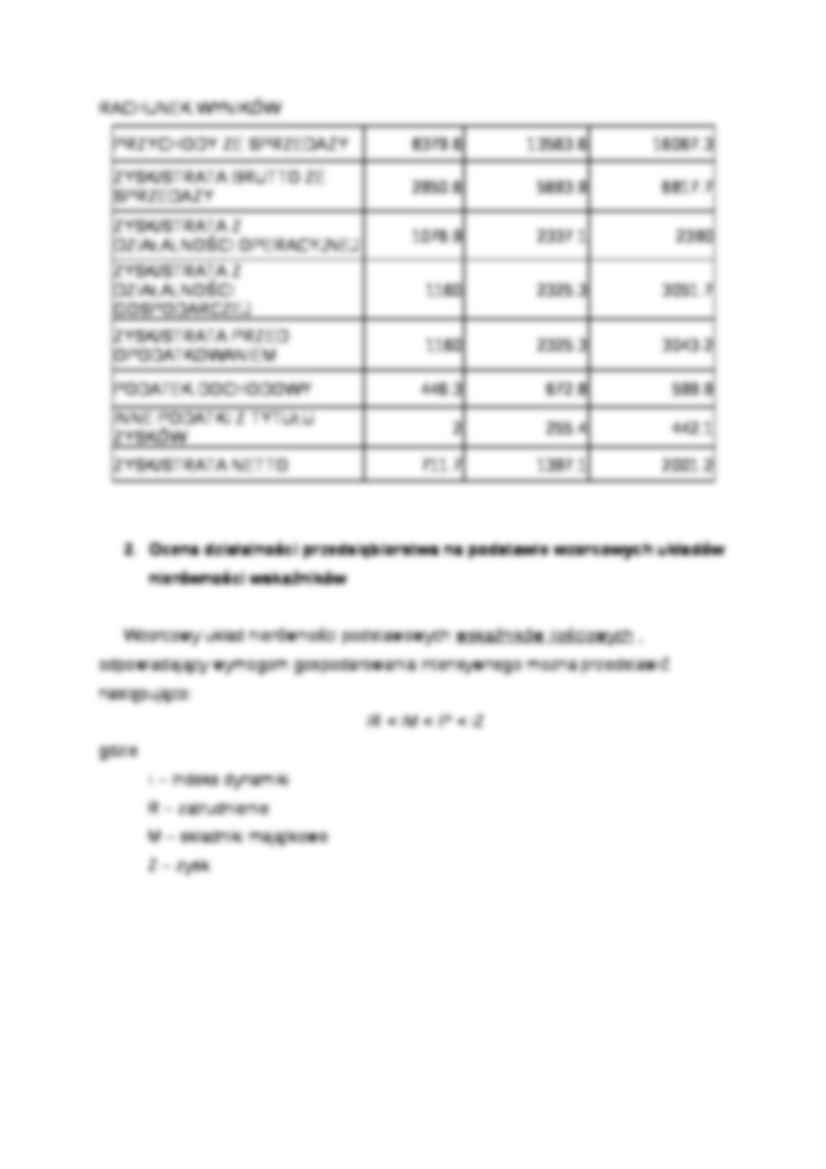 Analiza działalności gospodarczej - strona 2