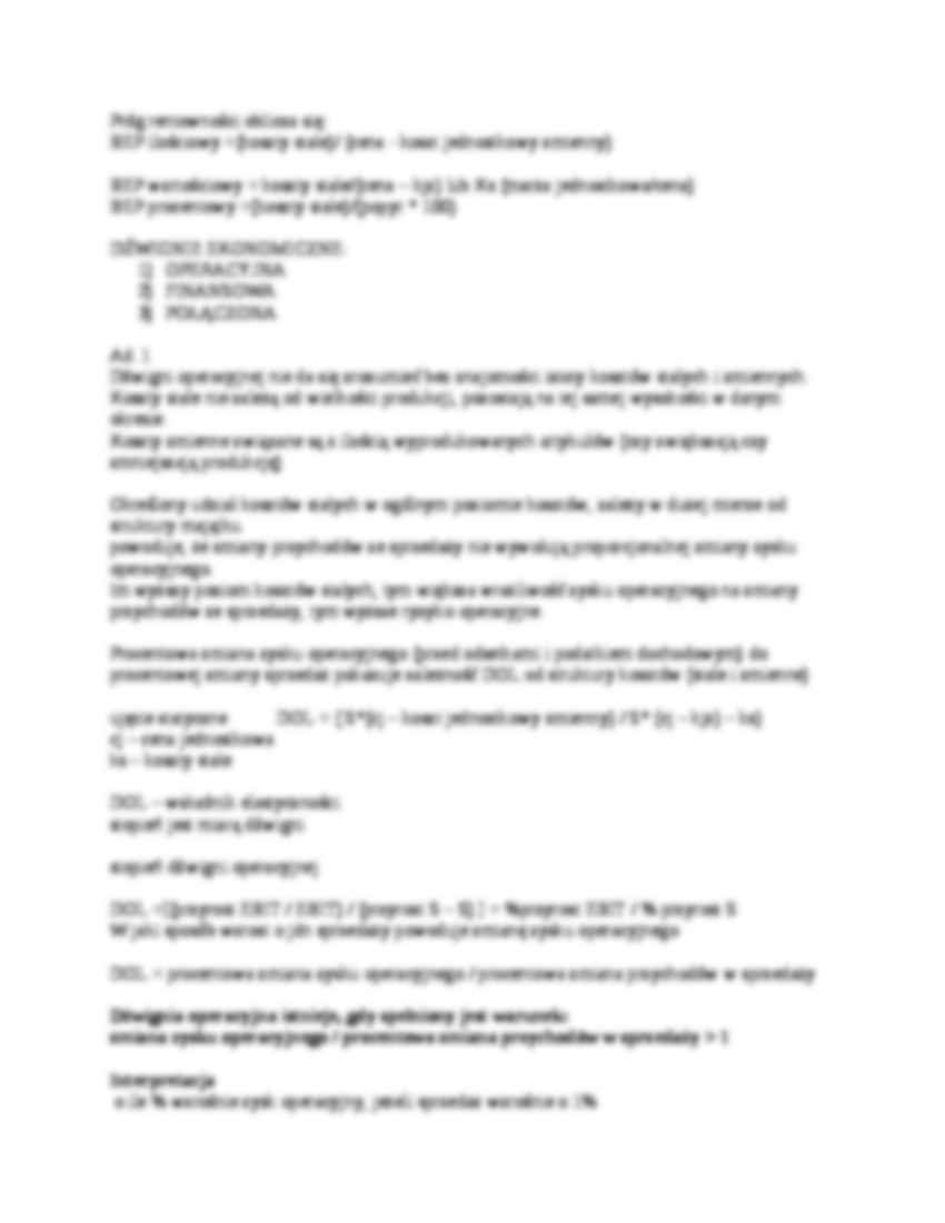 Analiza ekonomiczno-finansowa - wykład - strona 2