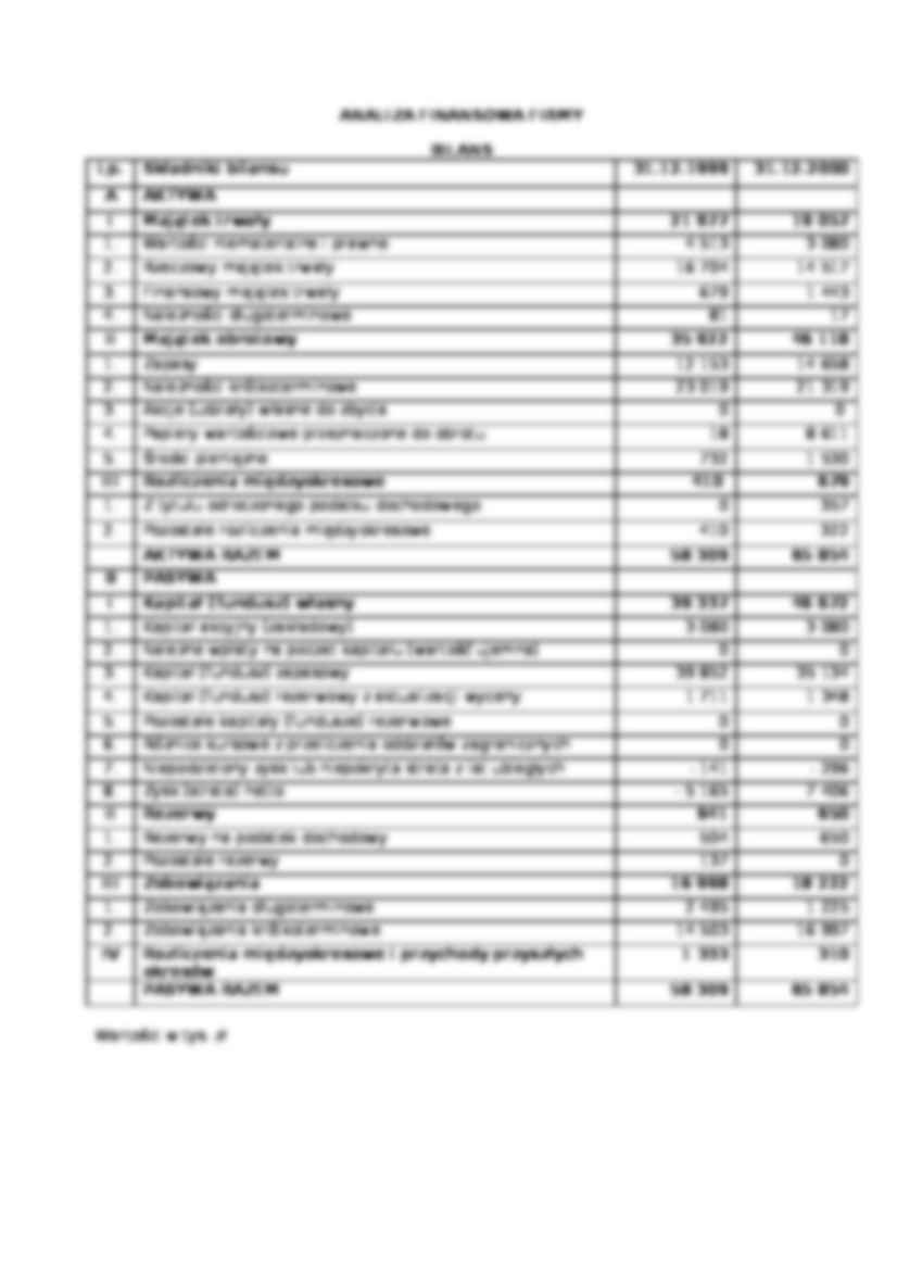 Analiza finansowa - firma branży komputerowej Comp - Service - strona 3