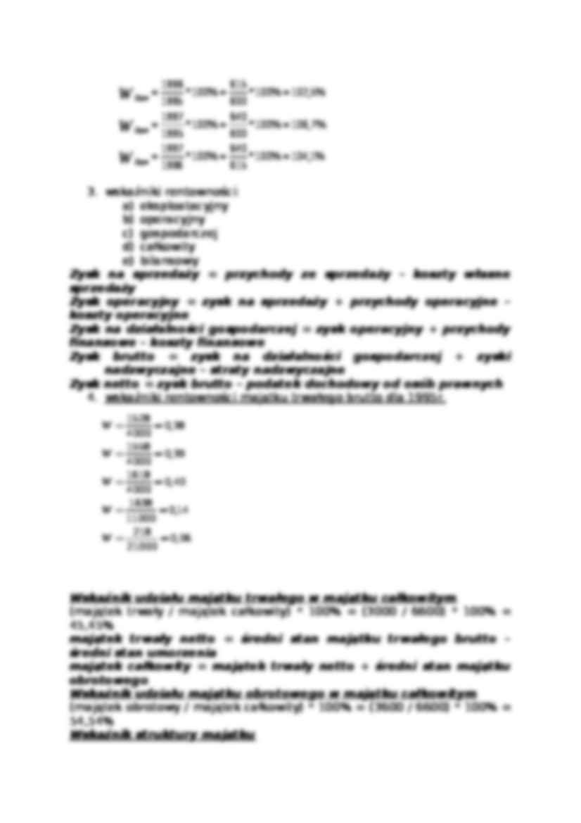 Analiza finansowa przedsiębiorstw - zadania -  Elementy składowe sprawozdania finansowego - strona 3