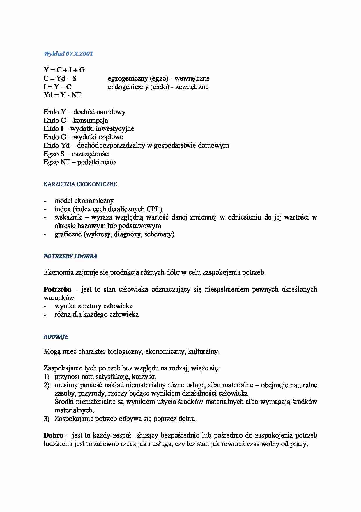 Wzory analizy ekonomicznej - strona 1