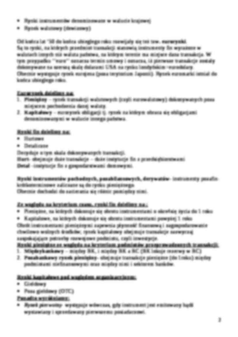 Rynki finansowe - omówienie - strona 2