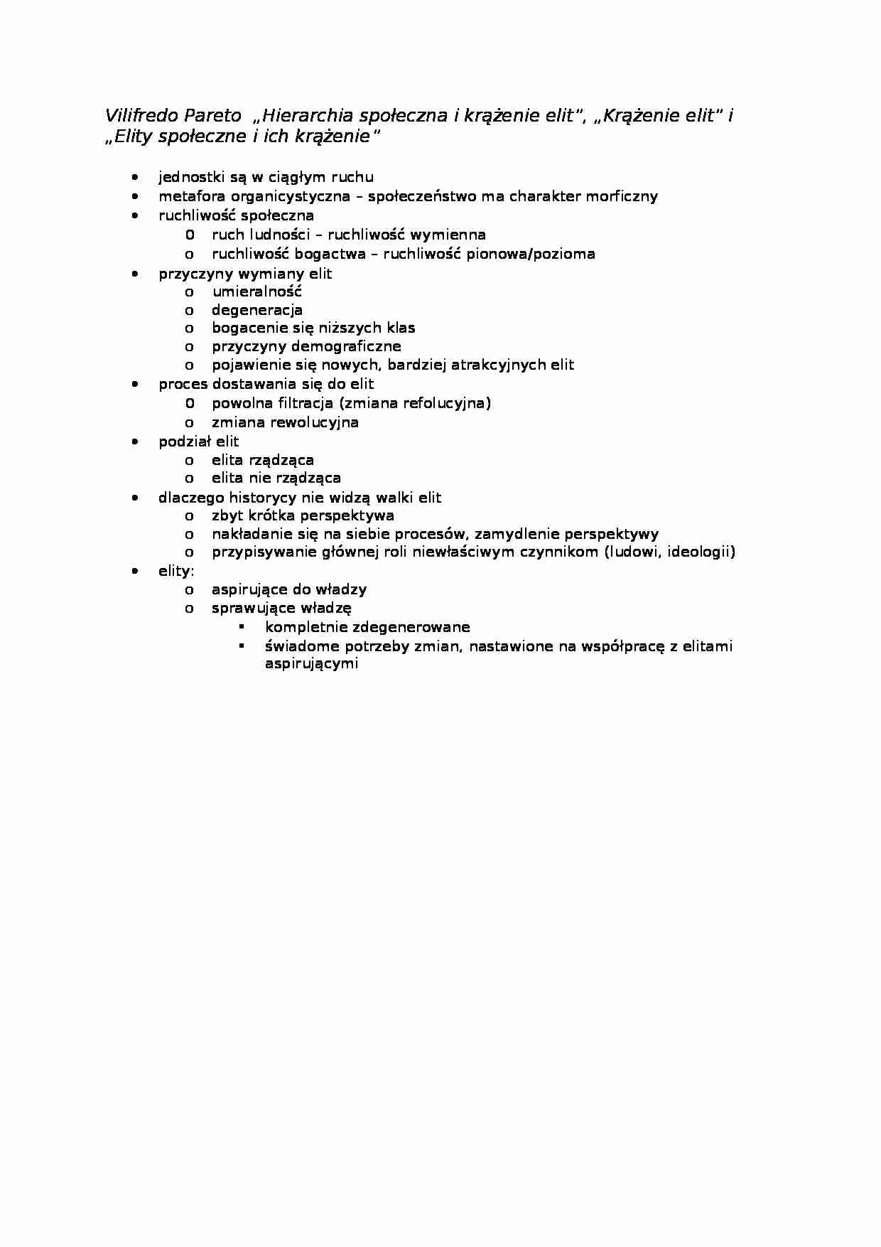 Wlifredo Pareto - ważne dzieła - strona 1