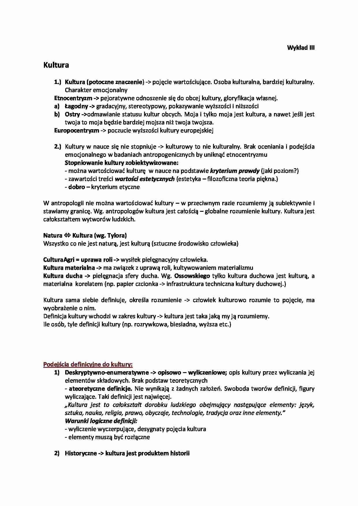 Kultura i jej nurty - strona 1