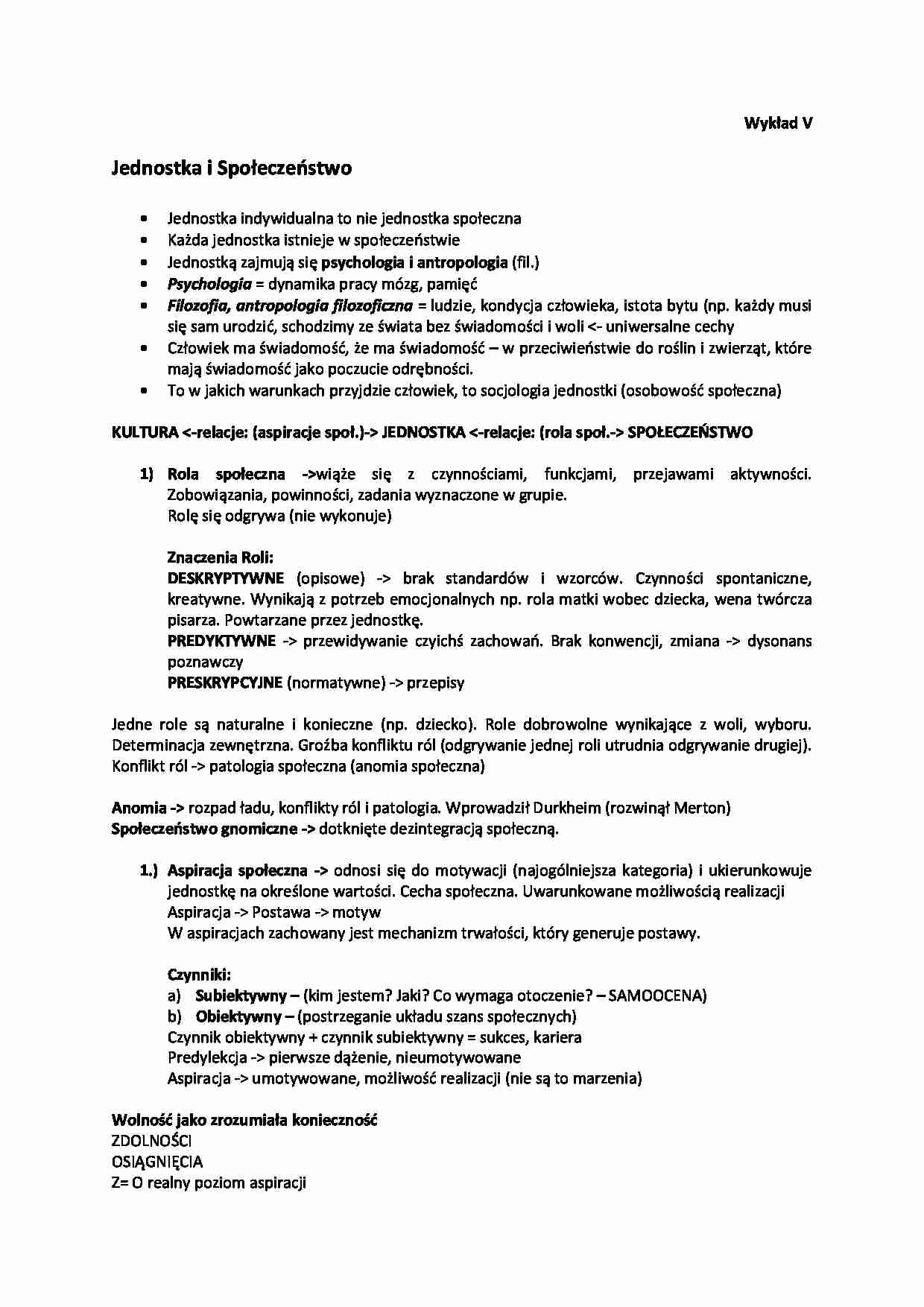 Jednostka i społeczeństwo - strona 1