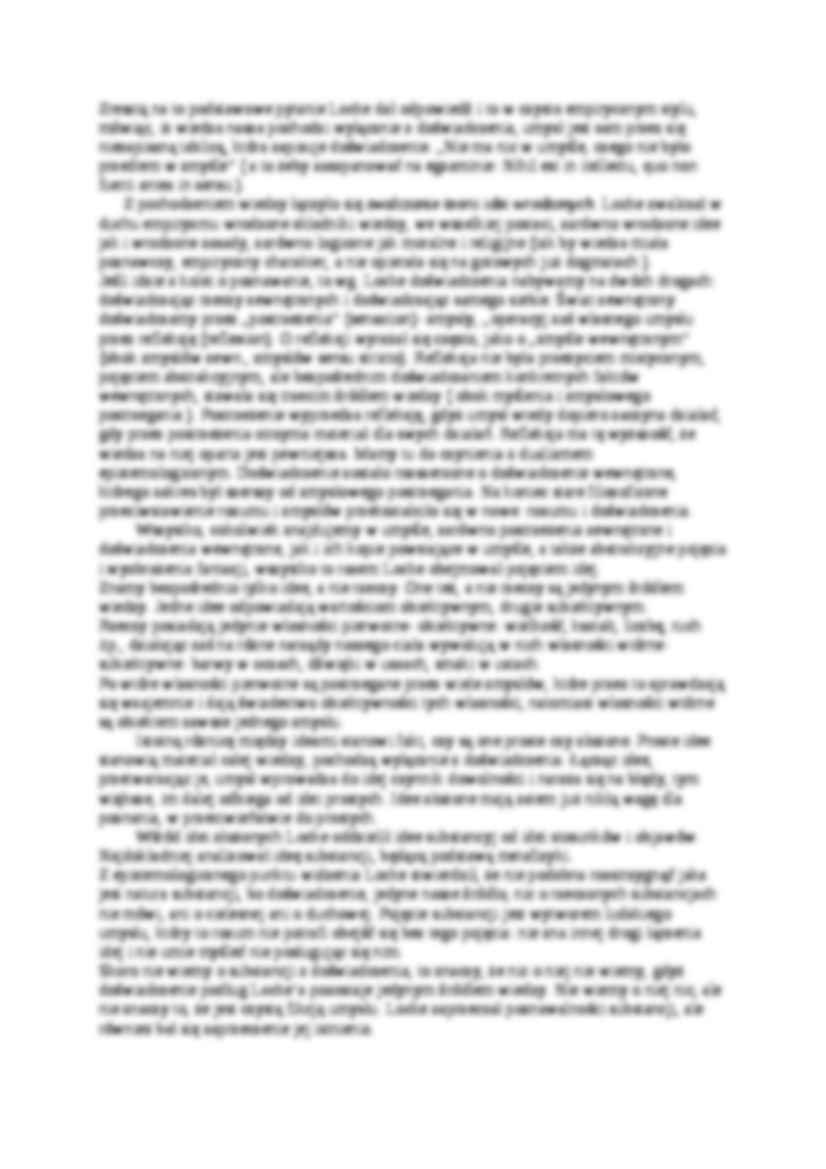 Główne założenia empiryzmu Johna Locke'a - strona 2