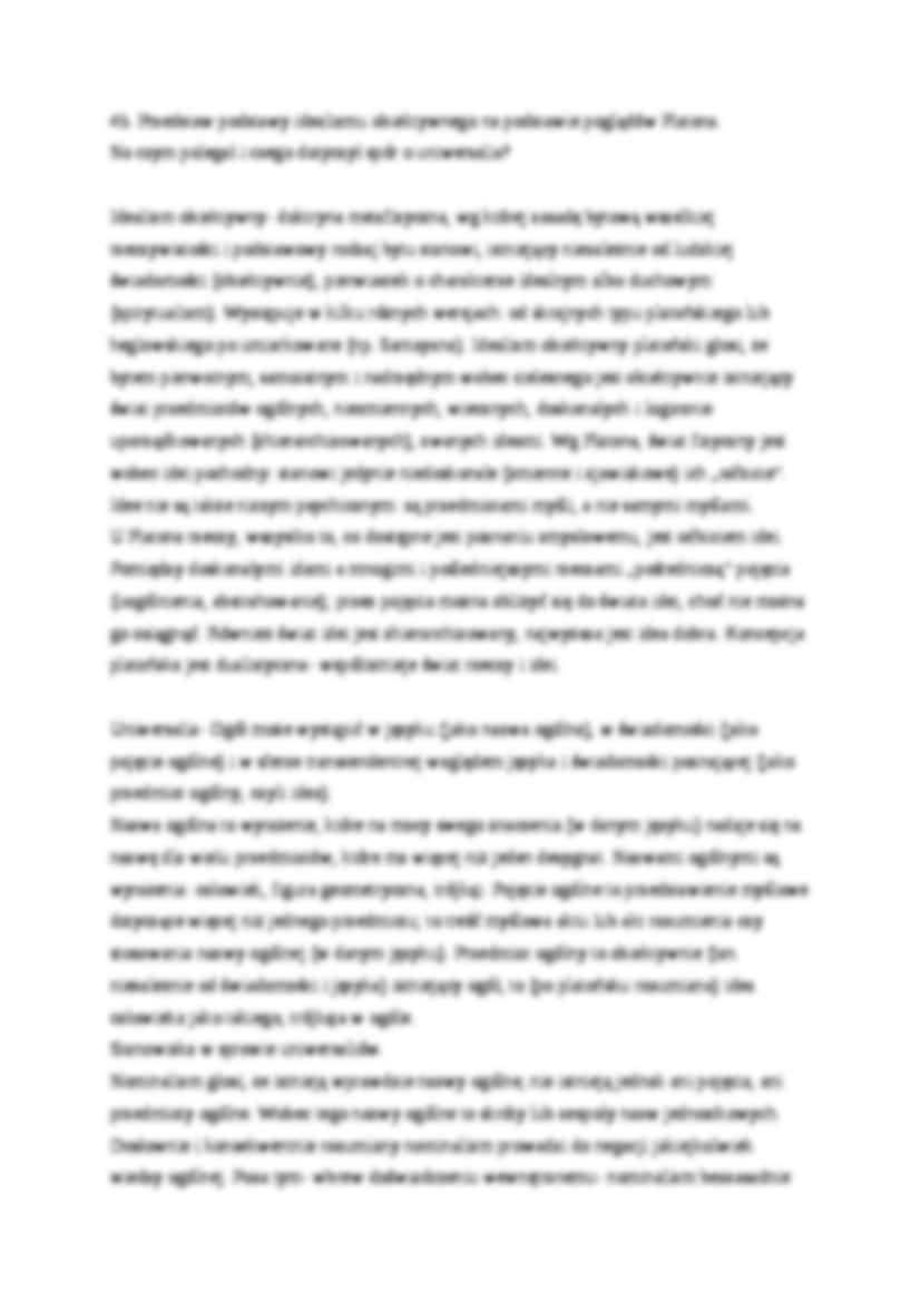 Główne założenia transcendentalizmu w filozofii Kartezjusza - strona 2