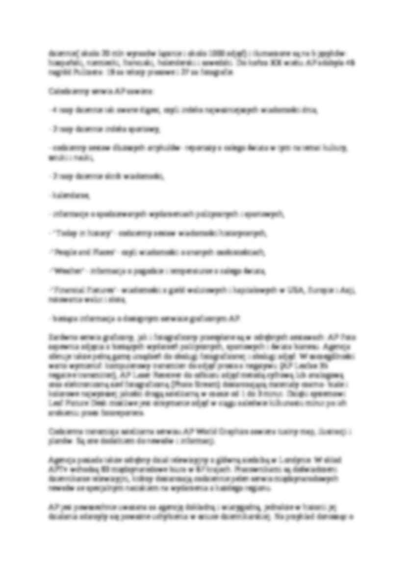 Agencje informacyjne - wykład - strona 2
