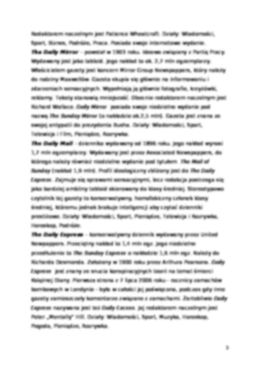 Historia prasy masowej w Wielkiej Brytanii - strona 3