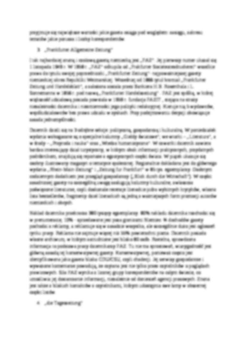 Niemcy - prasa, ogólna charakterystyka - strona 2