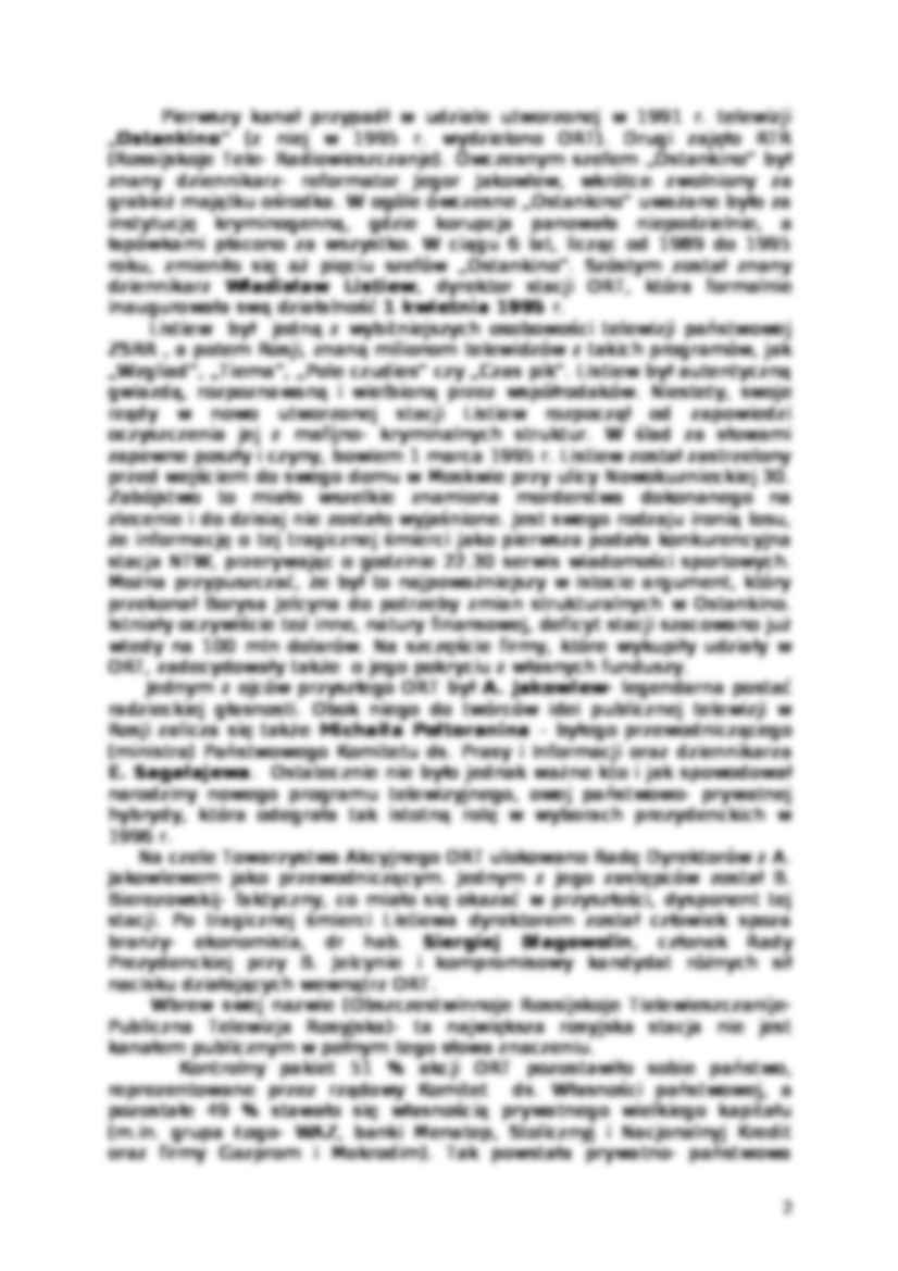 Telewizja rosyjska- krótka historia - strona 2