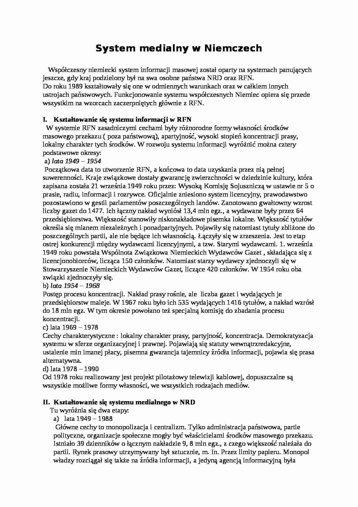 Media w Niemczech - strona 1