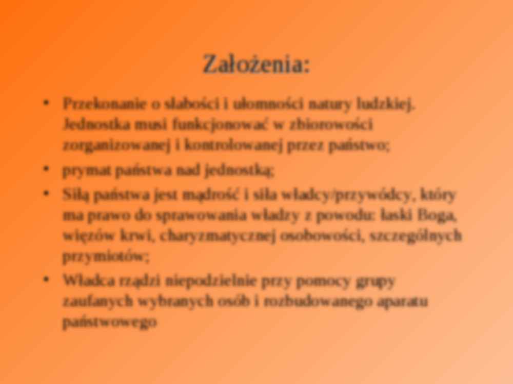 Doktryna autorytarna - prezentacja - strona 2