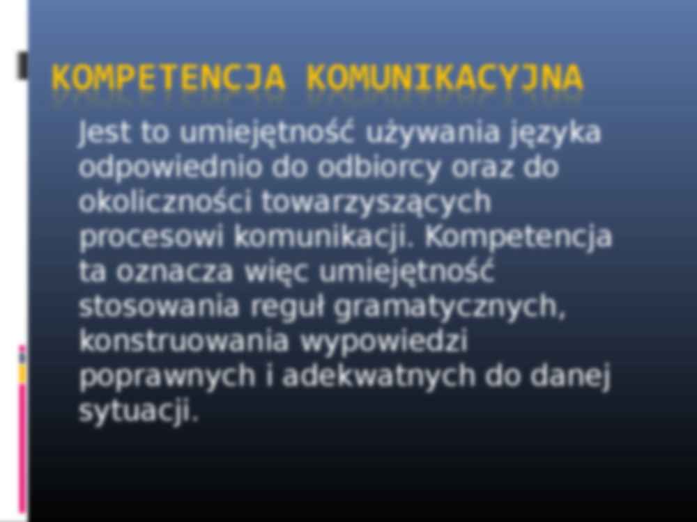 Kompetencja komunikacyjna -prezentacja - strona 2