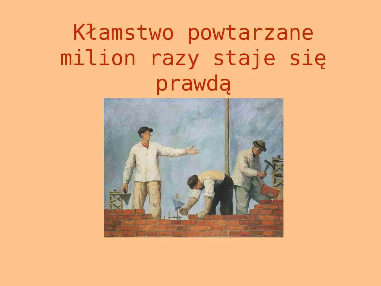 Prezentacja o propaganda - strona 1