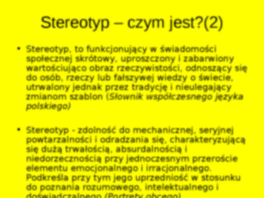 Prezentacja o stereotypach - strona 3