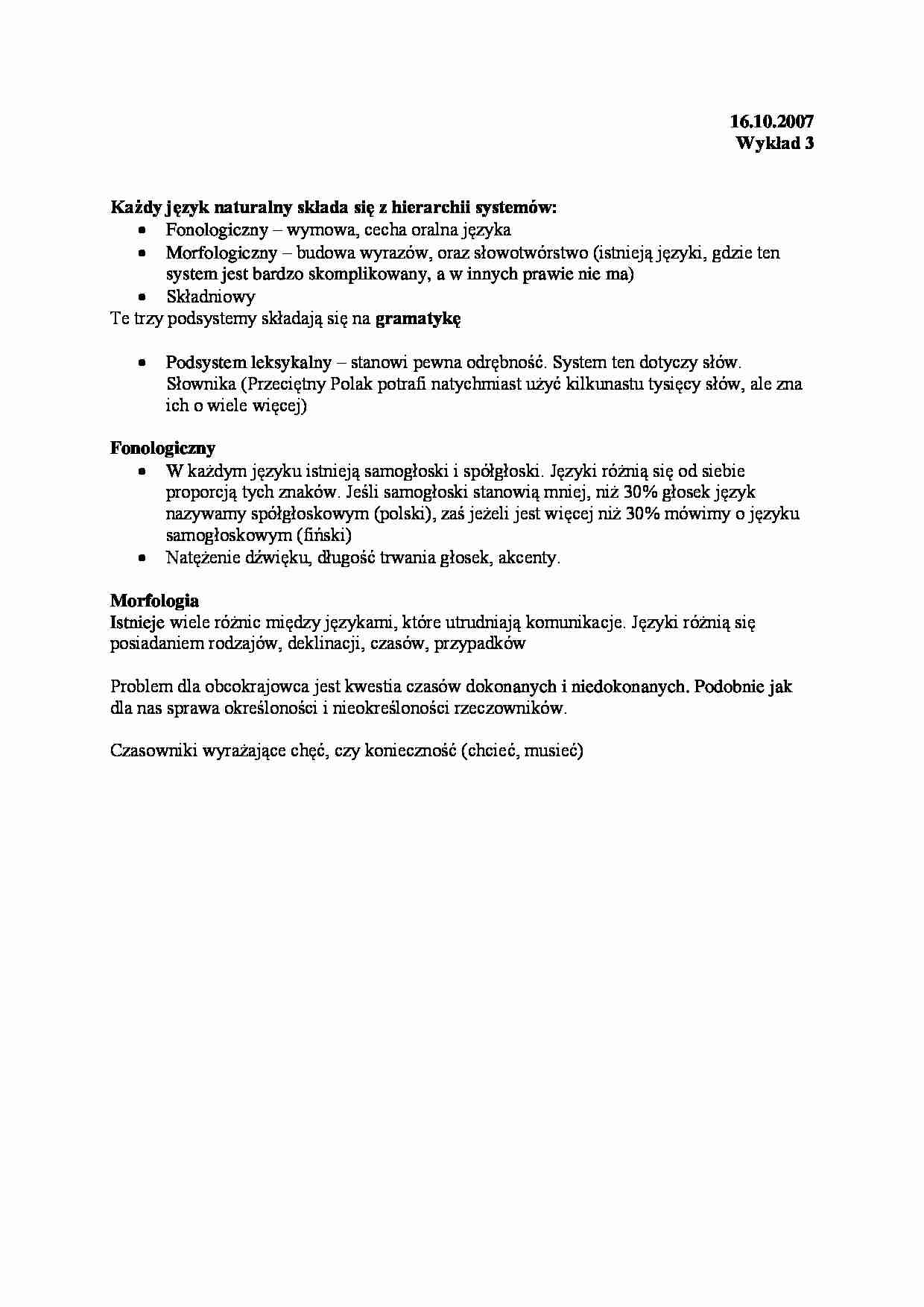 Hierarchia systemów języka - strona 1