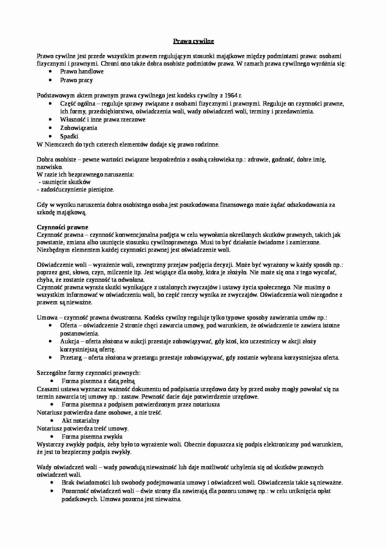 Prawo cywilne - Przedawnienie roszczeń - strona 1