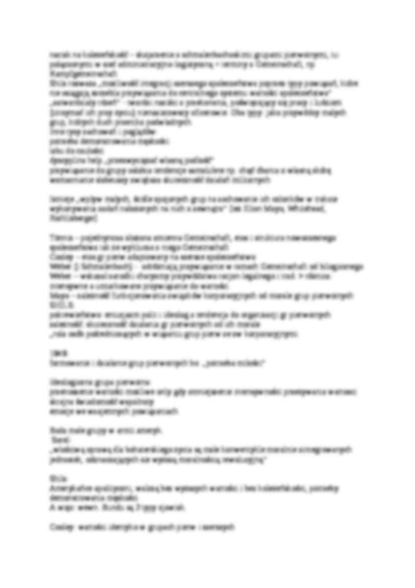 Opracowania, E.A. Shills -Pierwotne związki społeczne - strona 2