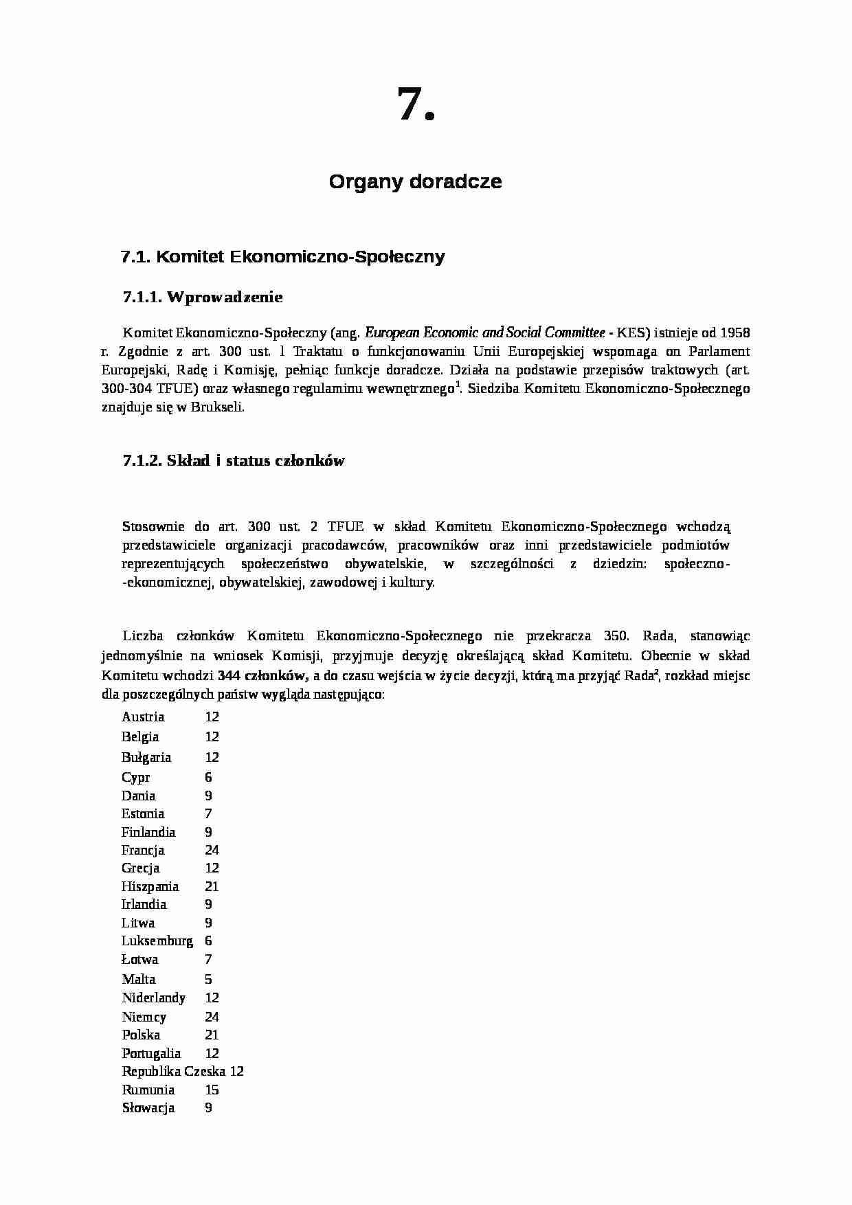 Organy doradcze - strona 1