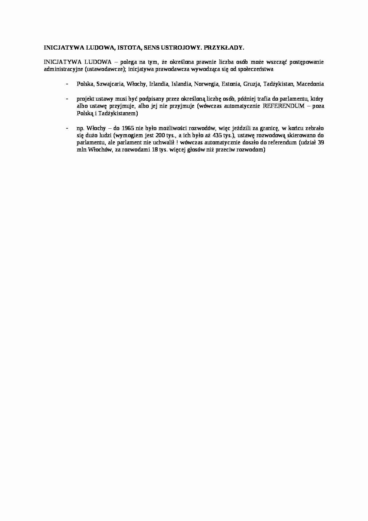 Inicjatywa ludowa - strona 1