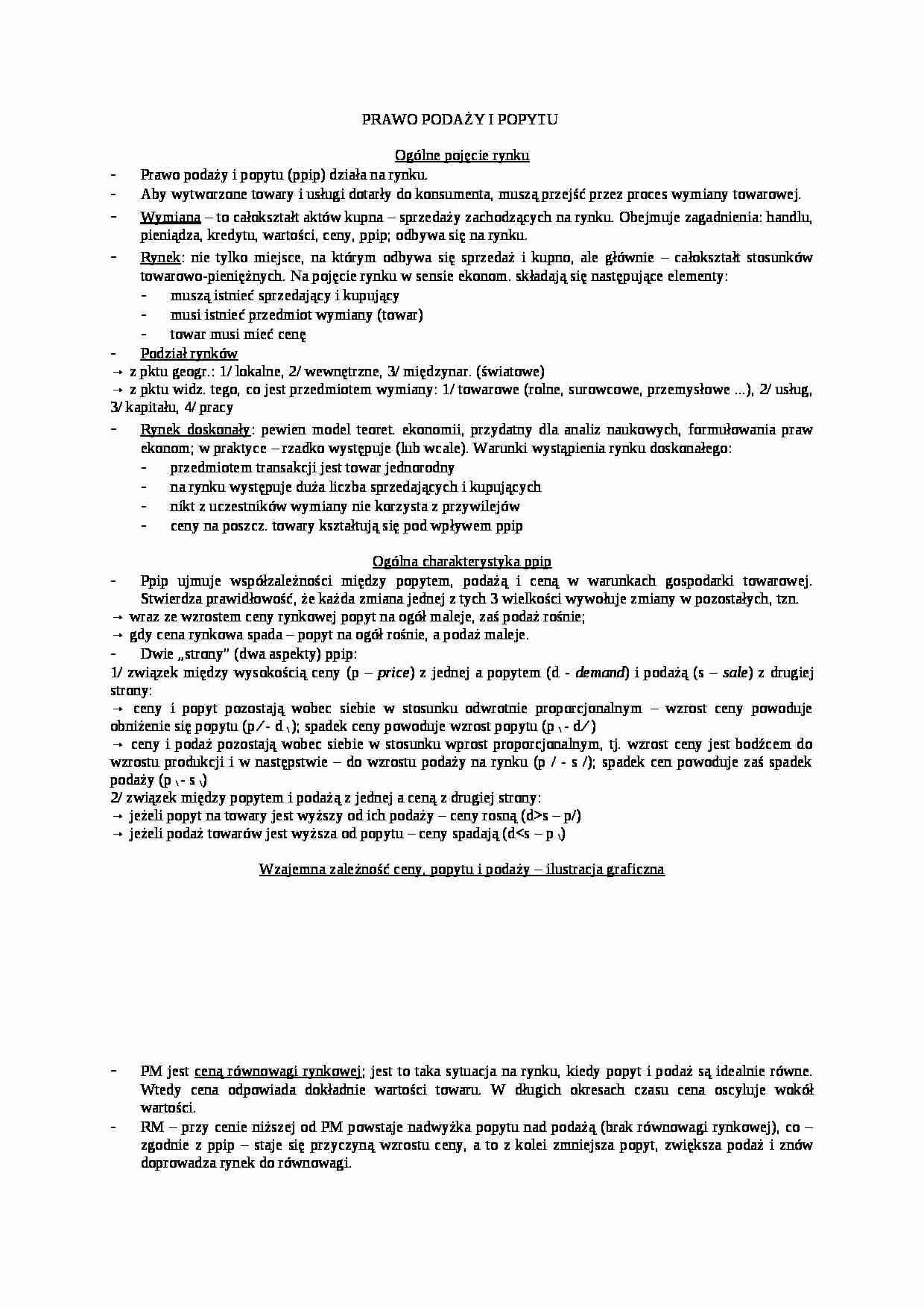 Prawo podaży i popytu - strona 1