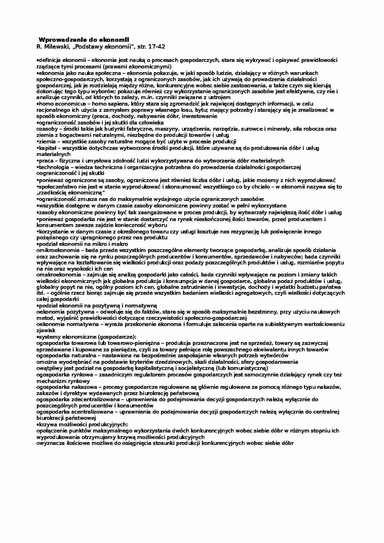 Wprowadzenie do ekonomii - strona 1