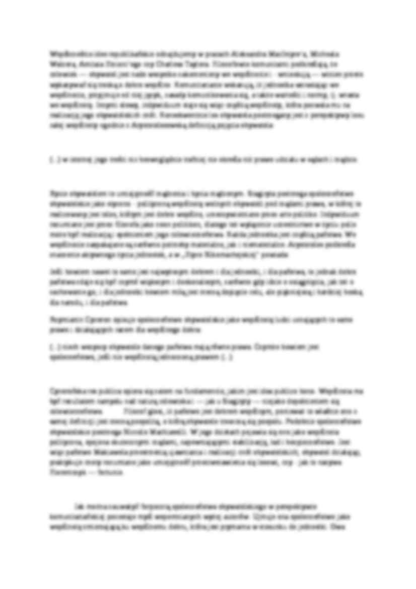 Republikański model społeczeństwa obywatelskiego a model liberalny-różnice - strona 2