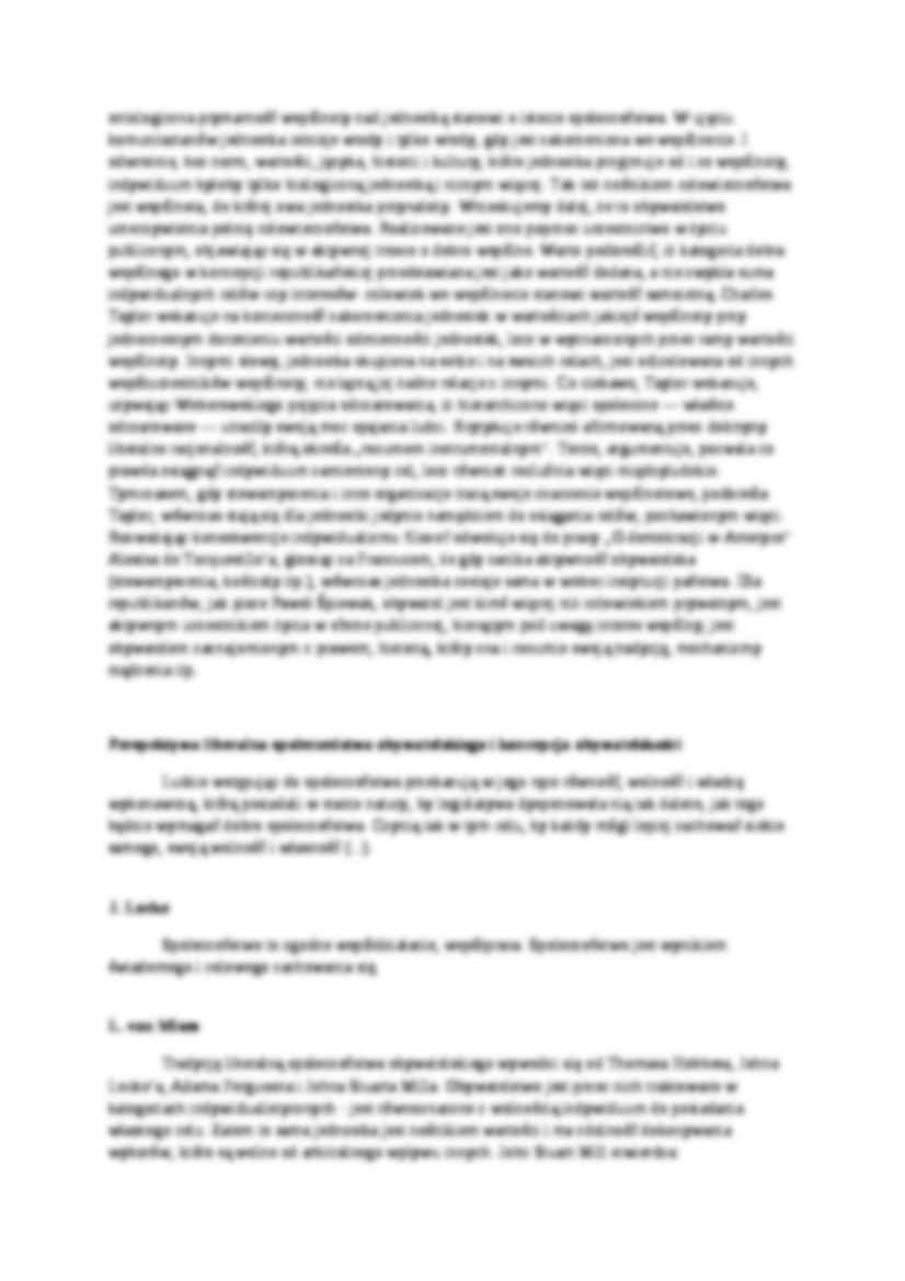 Republikański model społeczeństwa obywatelskiego a model liberalny-różnice - strona 3