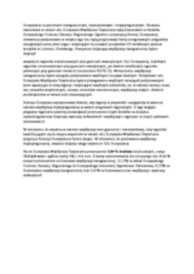 Scharakteryzuj politykę regionalną UE - strona 3
