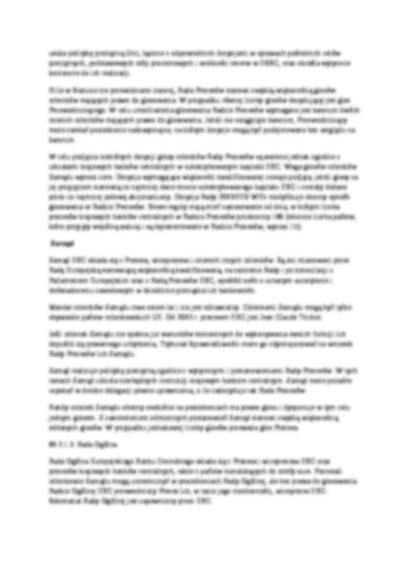  Zadania i struktura Europejskiego Banku Centralnego - strona 2