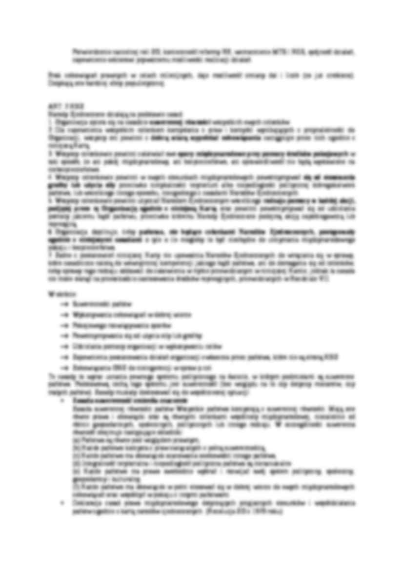 Organizacja Narodów Zjednoczonych - cele i zasady w świetle stosunków międzynarodowych - strona 2