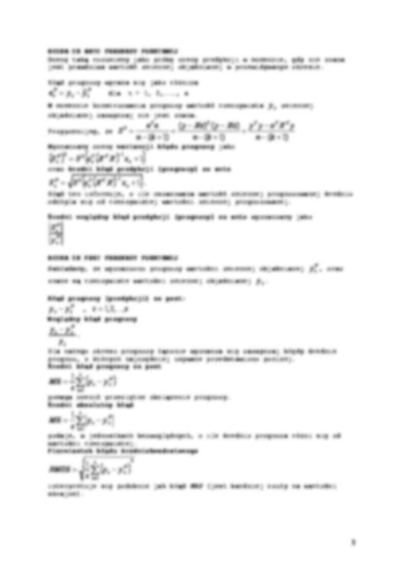 Prognozowanie ekonometryczne - Model ekonometryczny - strona 3