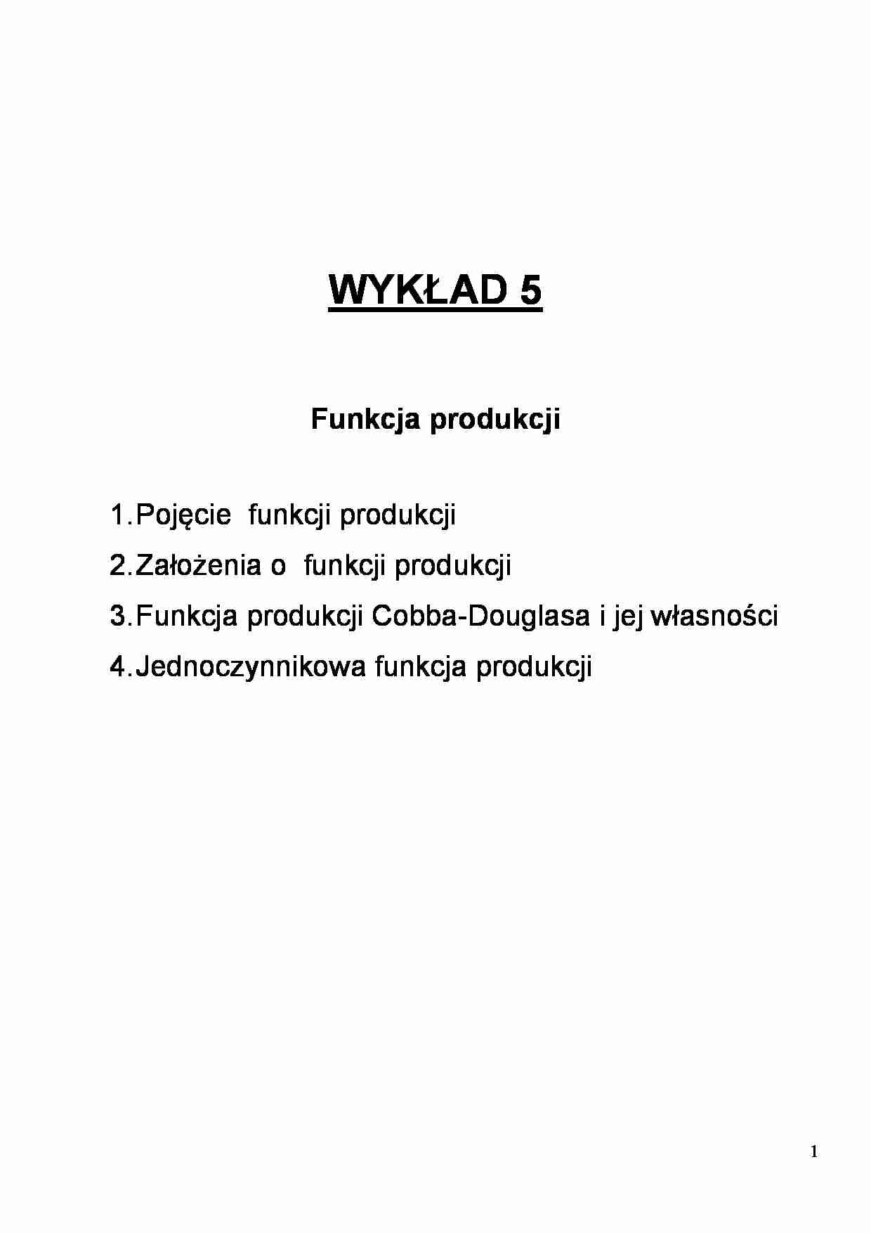 Funkcja produkcji-Wyklad - strona 1
