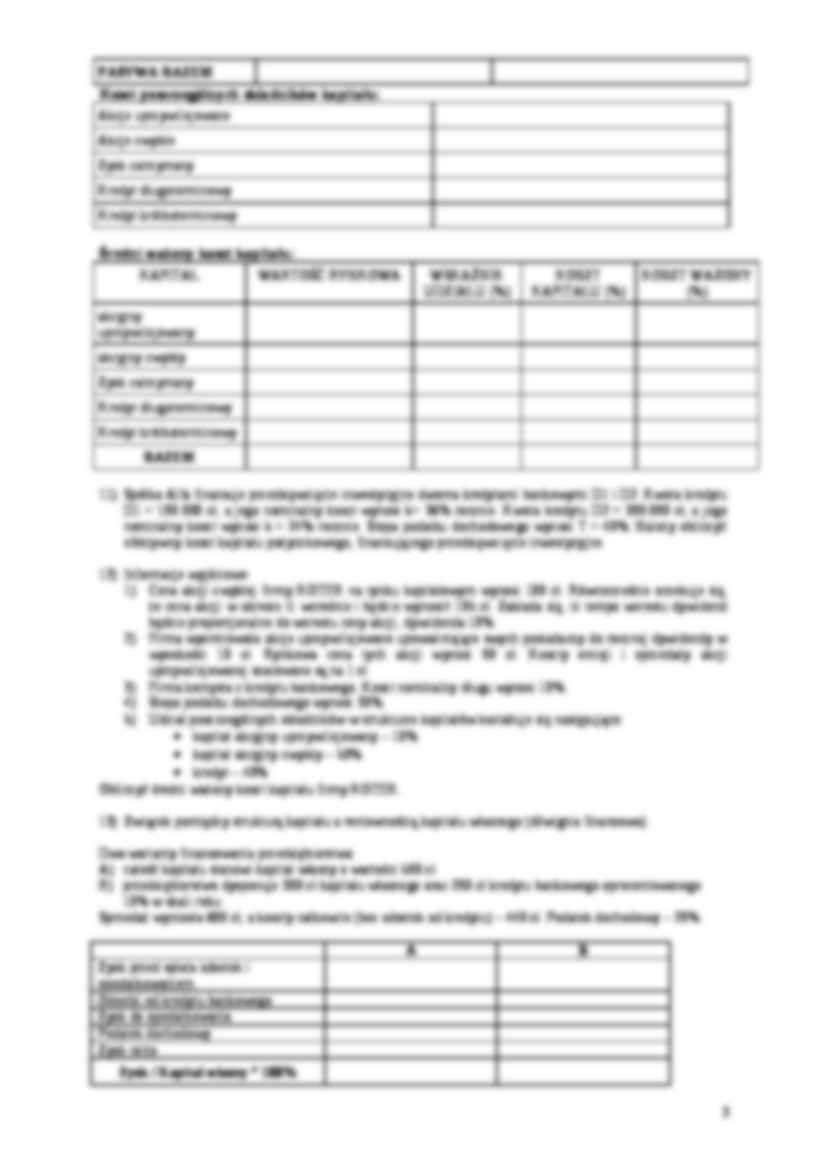 Koszty kapitału-zadania  - strona 3