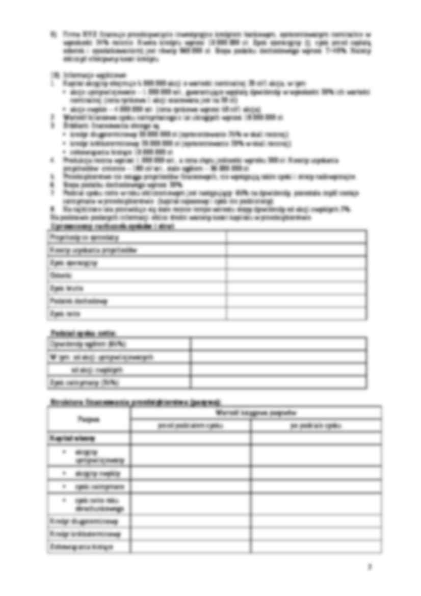 Koszt kapitału -zadania 2  - strona 2