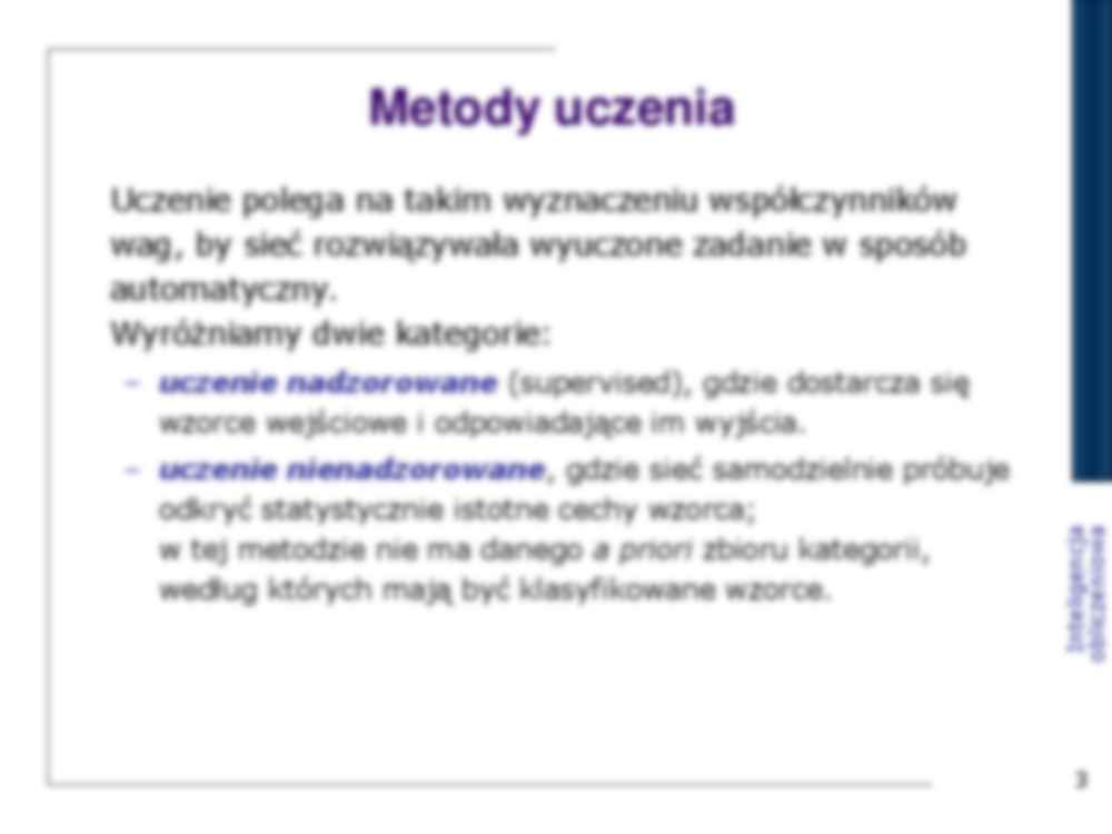 Sztuczne sieci neuronowe 2 - strona 3